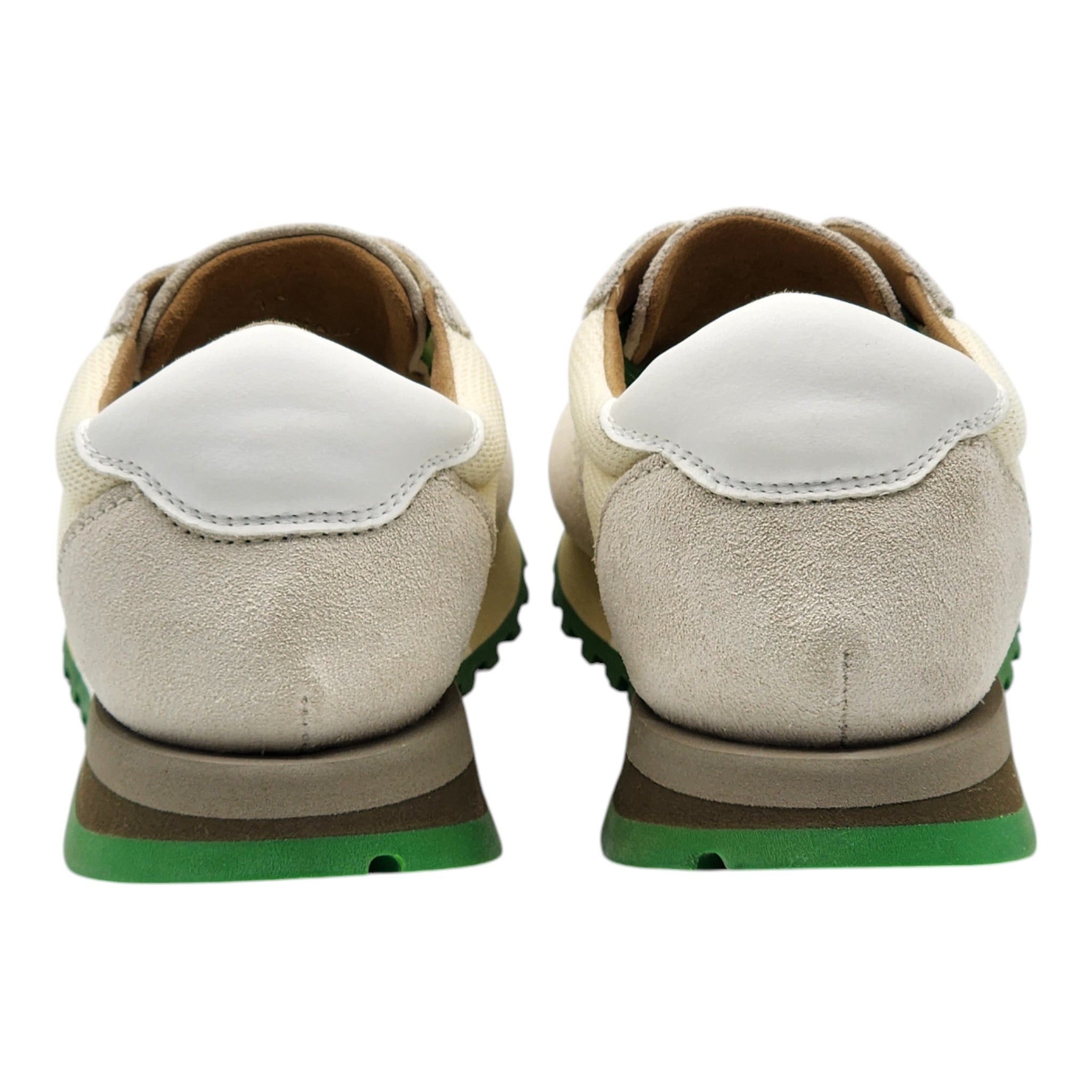 The Row Owen Runner Sneakers - Mesh and Suede - Beige/Green 35 - 4
