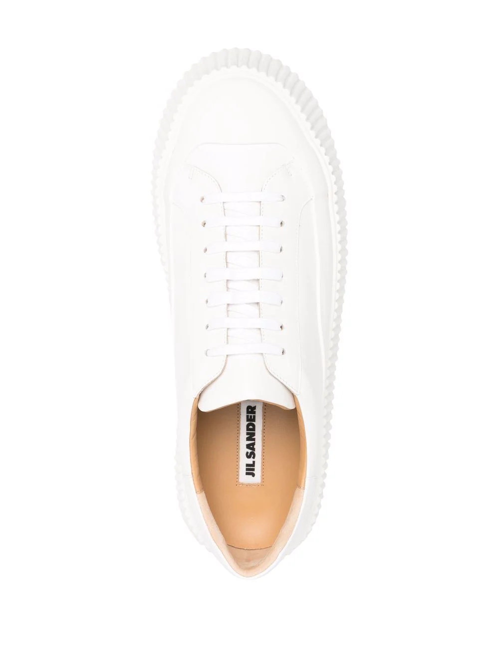 tonal lace-up fastening sneakers - 4