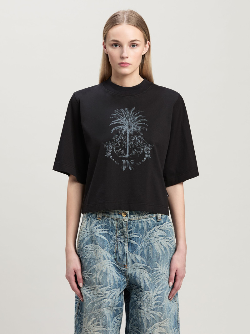 Palms Pencil Crop T-Shirt 3