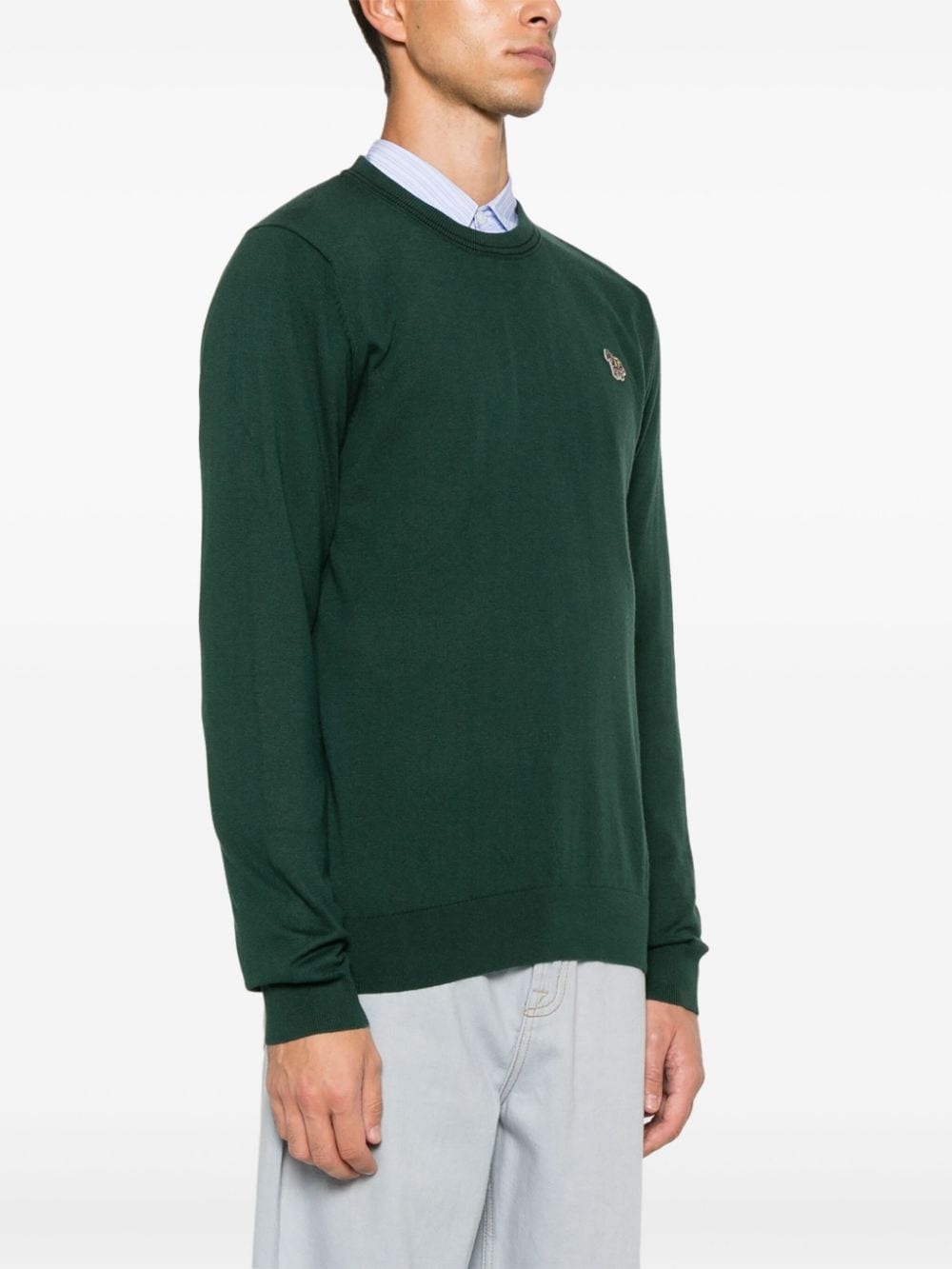 Zebra-patch sweater - 3