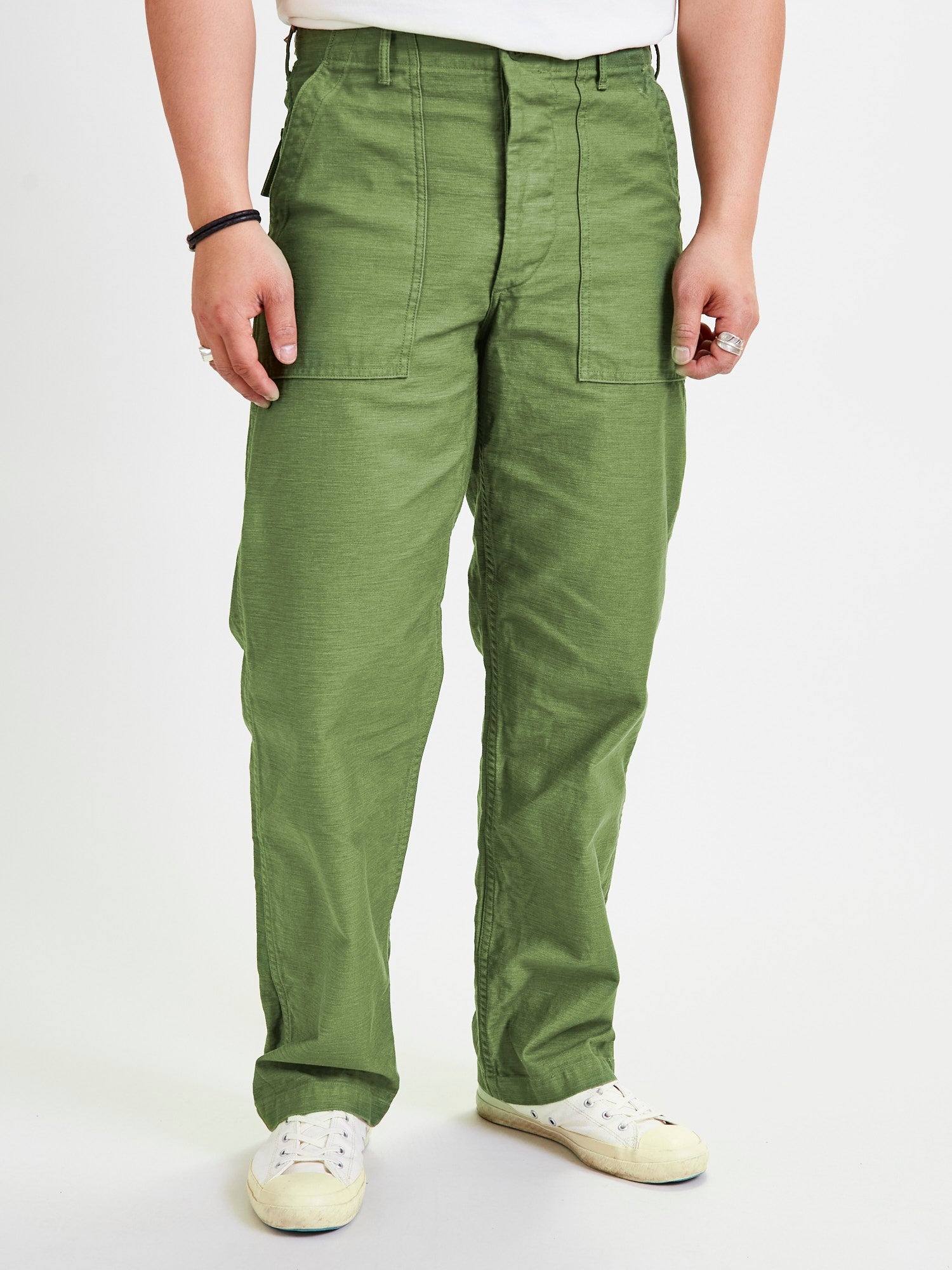 Straight Fit Fatigue Pants in Army - 2