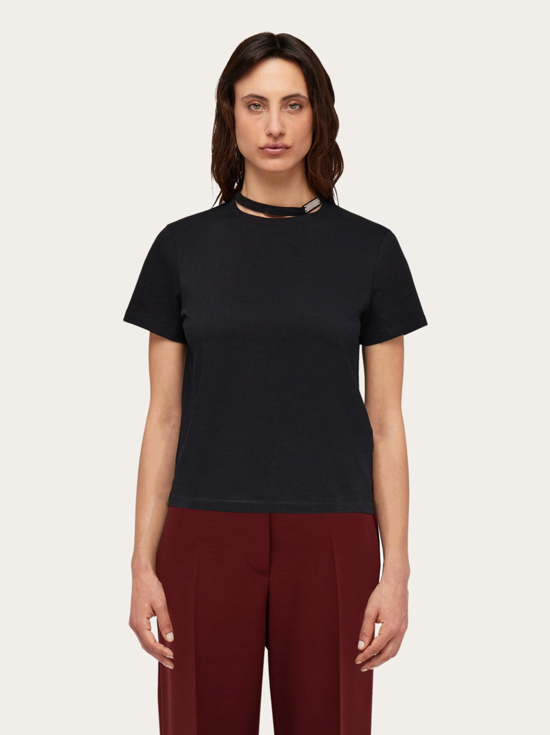 FERRAGAMO T-shirt with custom tab outlook