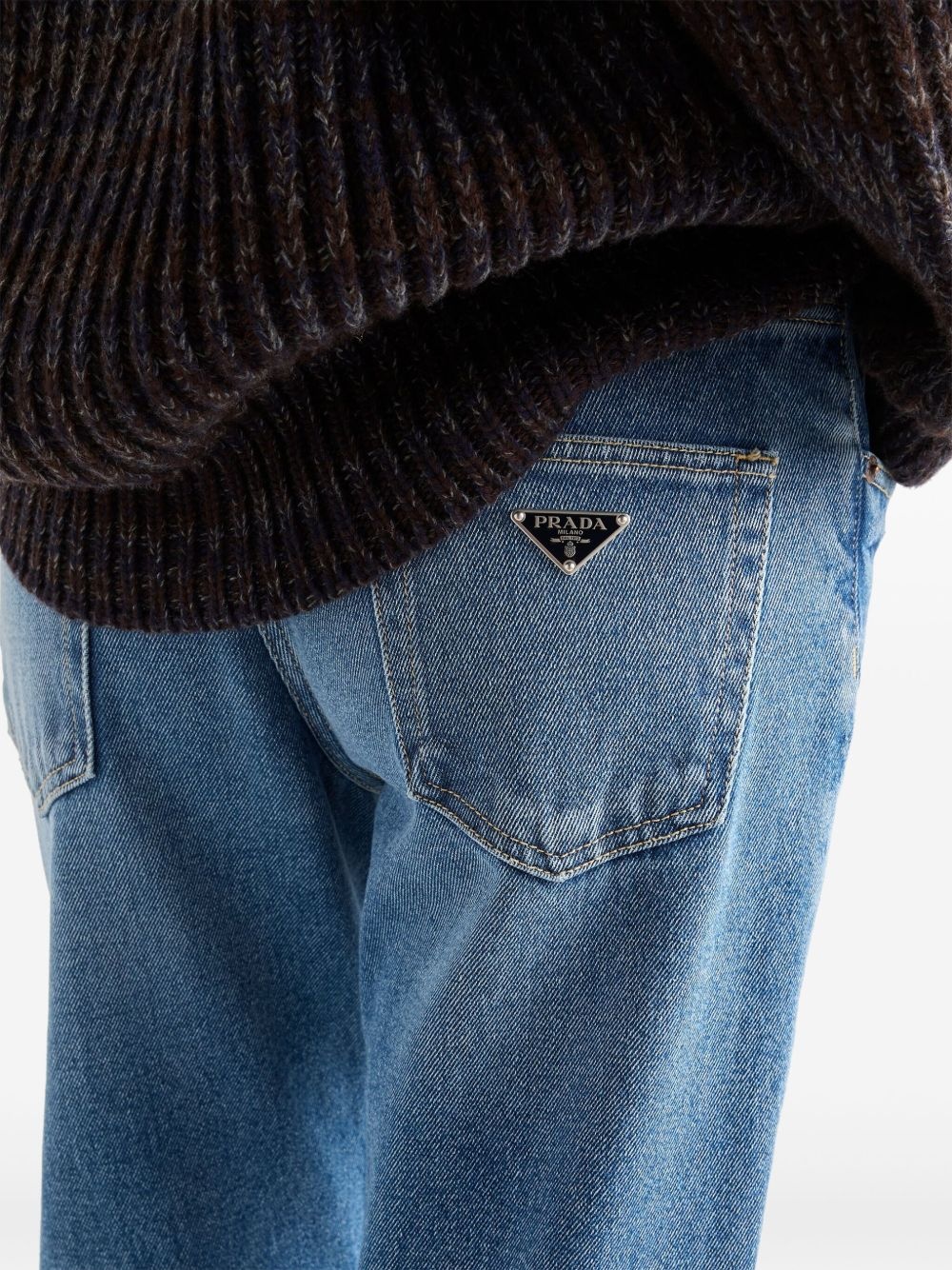 logo-plaque jeans - 6