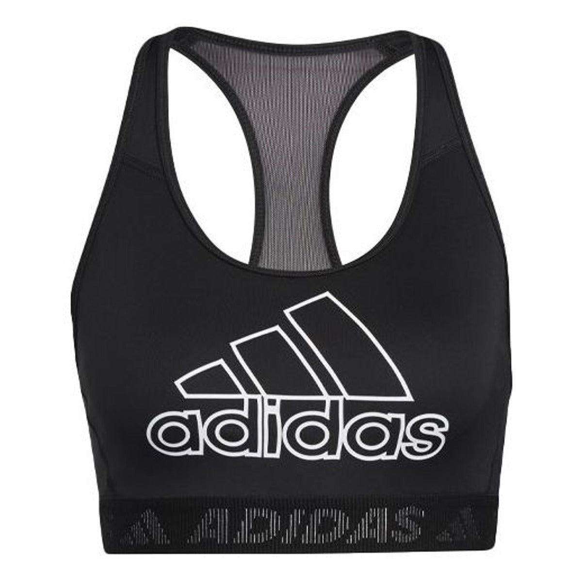 (WMNS) adidas Don't Rest Badge of Sport Bra 'Black White' GL0579 - 1