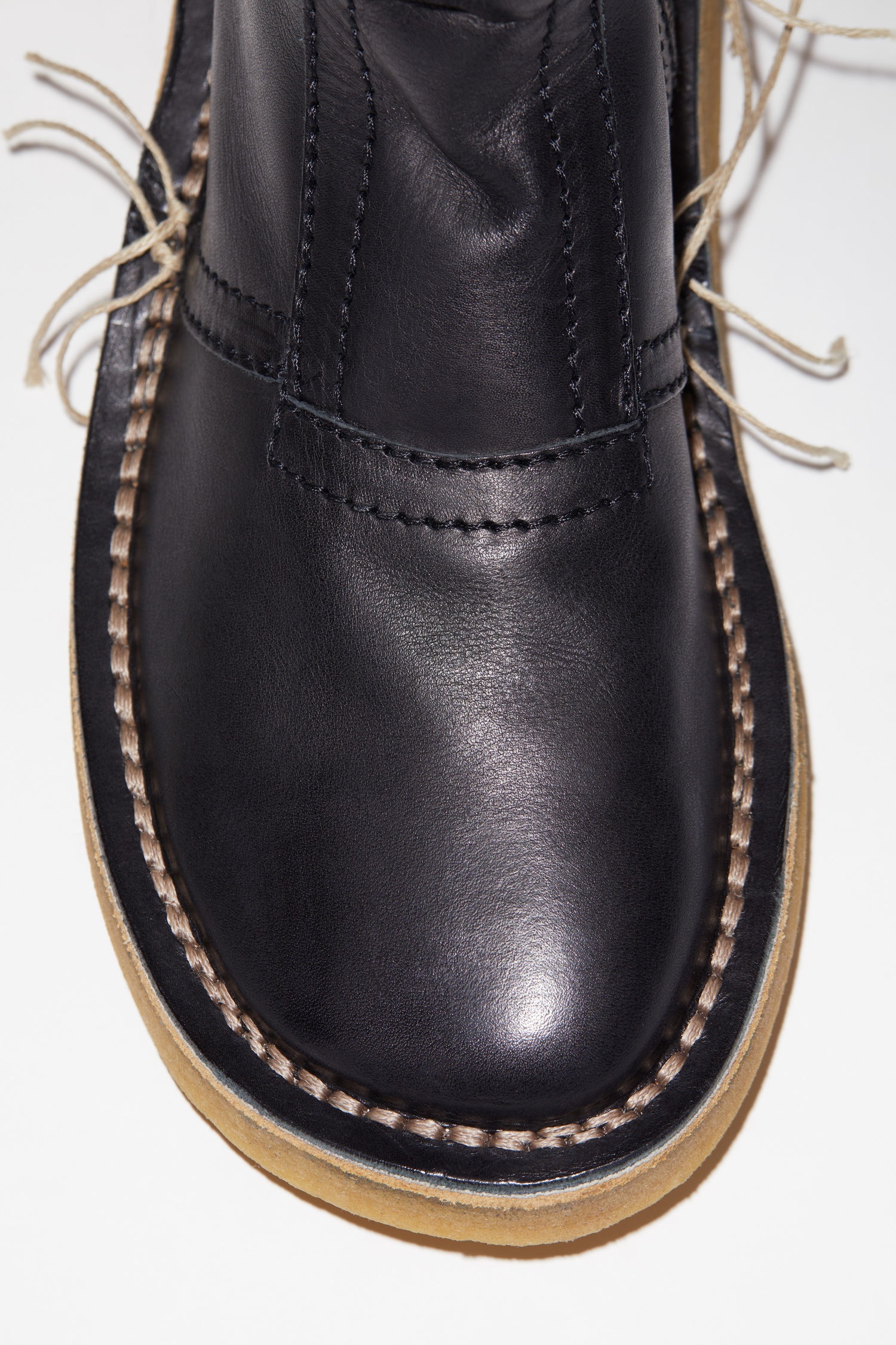 Leather high boots - Black - 6