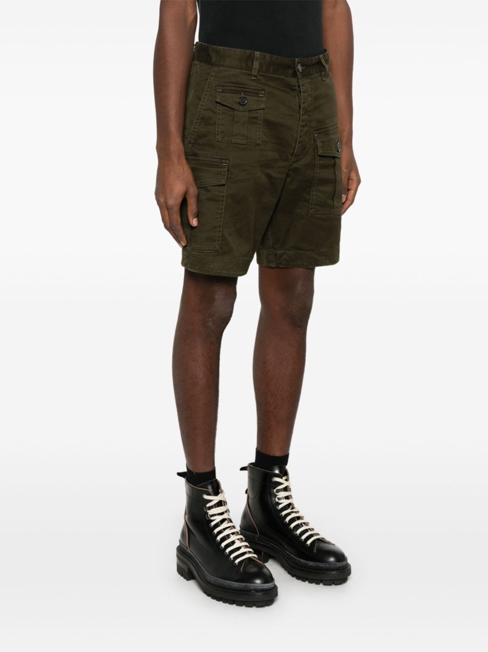 multi-pocket cargo shorts - 6