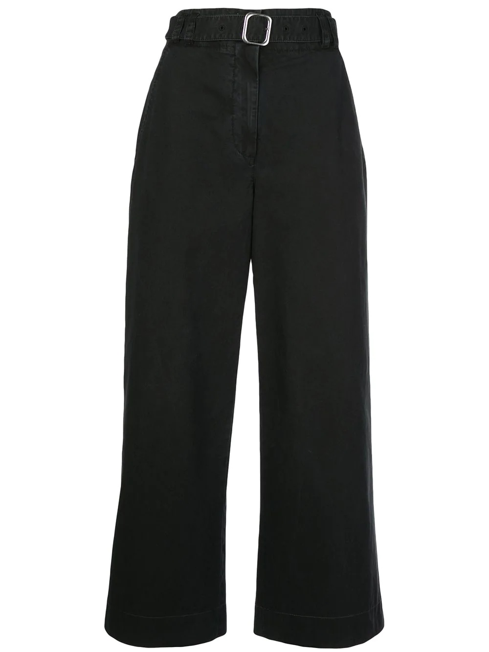 belted cropped trousers - 1