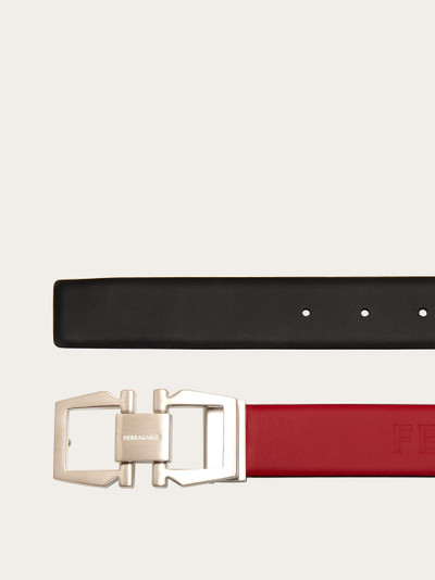 FERRAGAMO Adjustable belt with Gancini buckle outlook