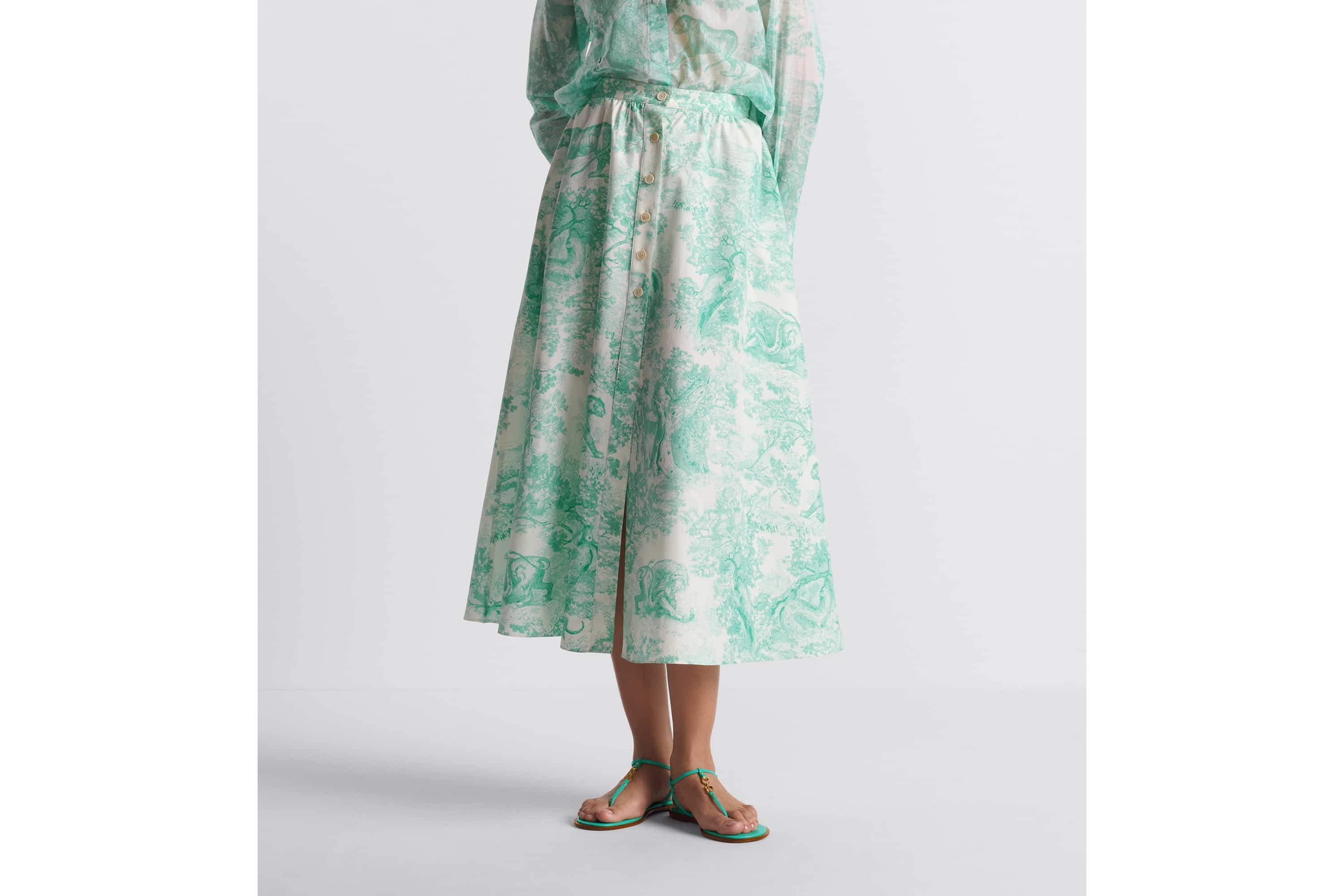 Dioriviera Flared Mid-Length Skirt - 3