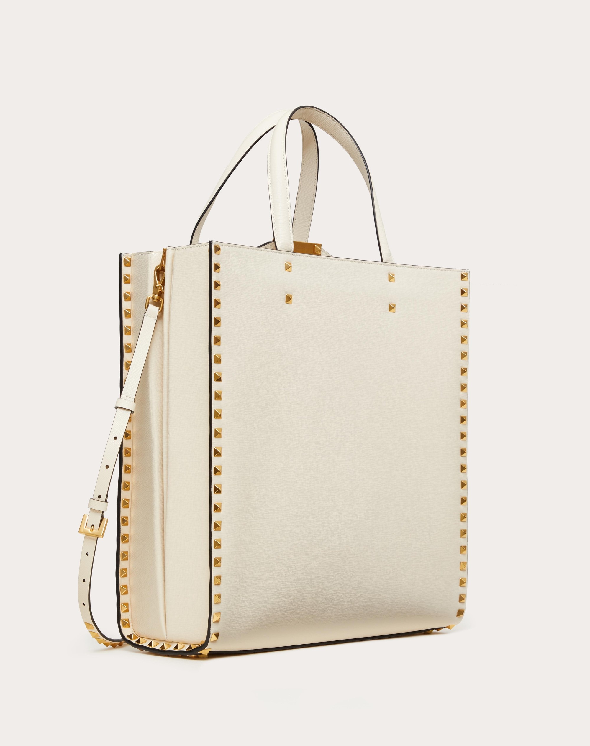 ROCKSTUD GRAINY CALFSKIN TOTE BAG - 2