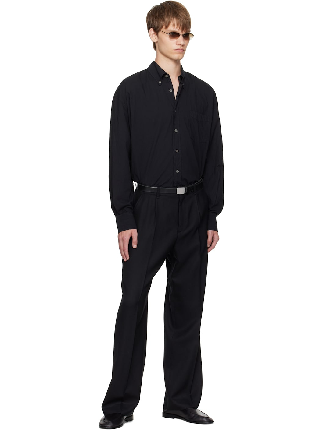 Black Borrowed Chino Trousers - 4