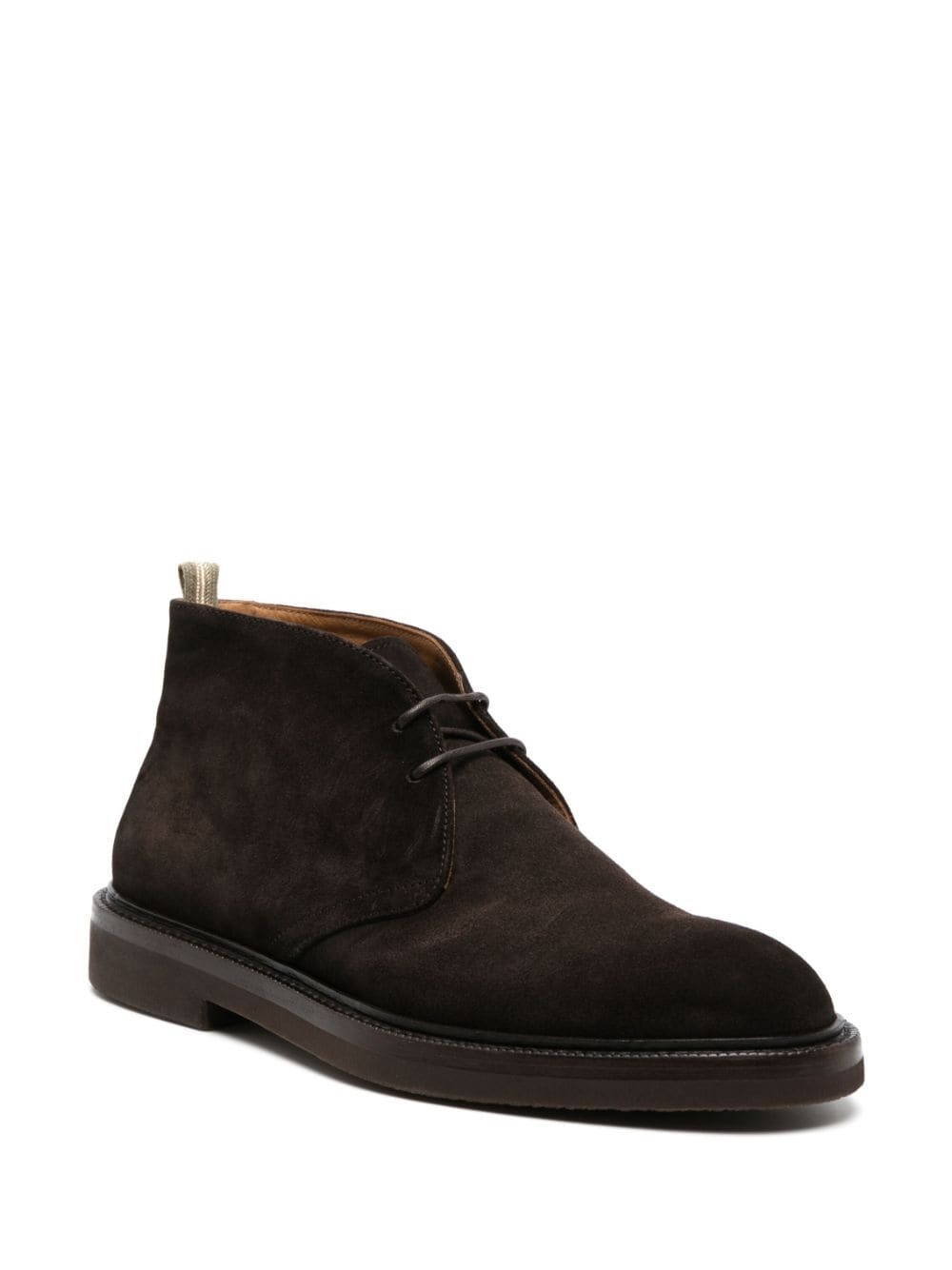 low-top lace-up suede boots - 2