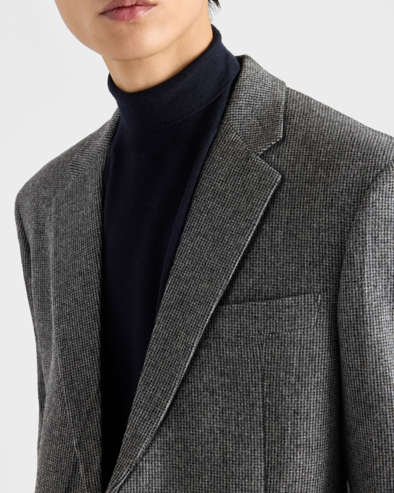 Single-breasted wool jacket 4