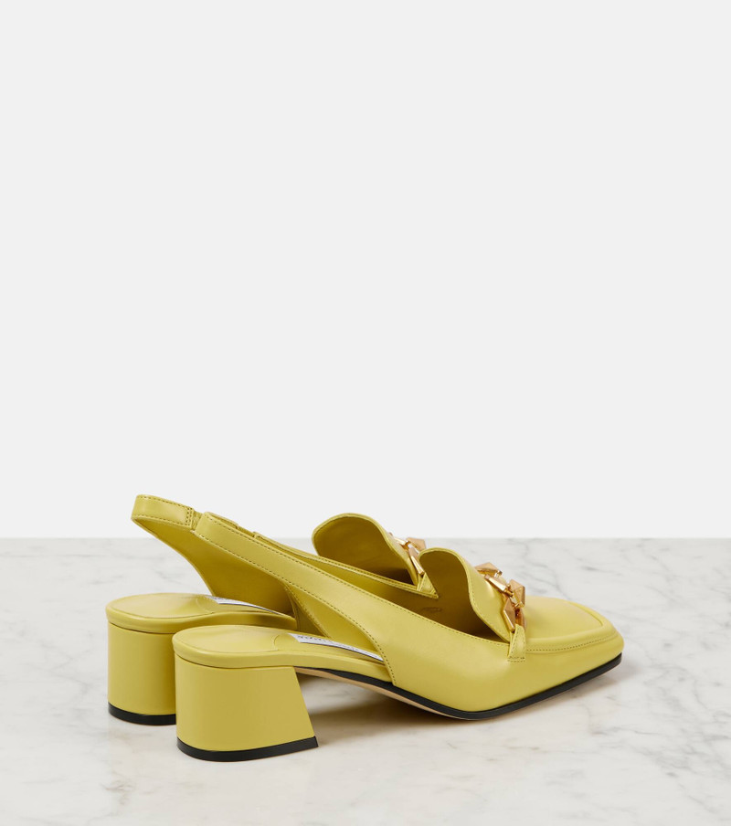 Diamond Tilda 45 leather slingback pumps 3