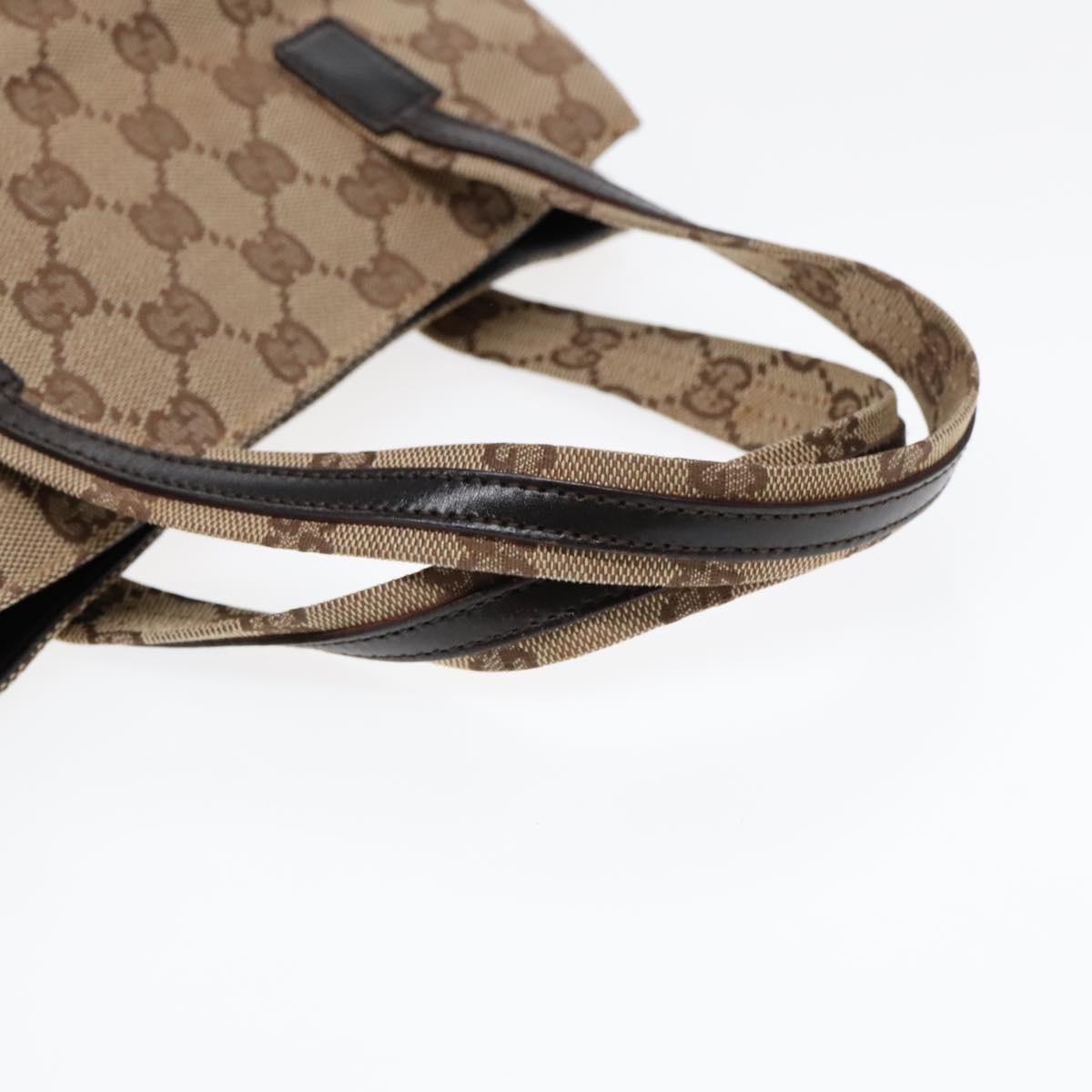 GUCCI GG Canvas Hand Bag Beige Silver 002 002 - 7