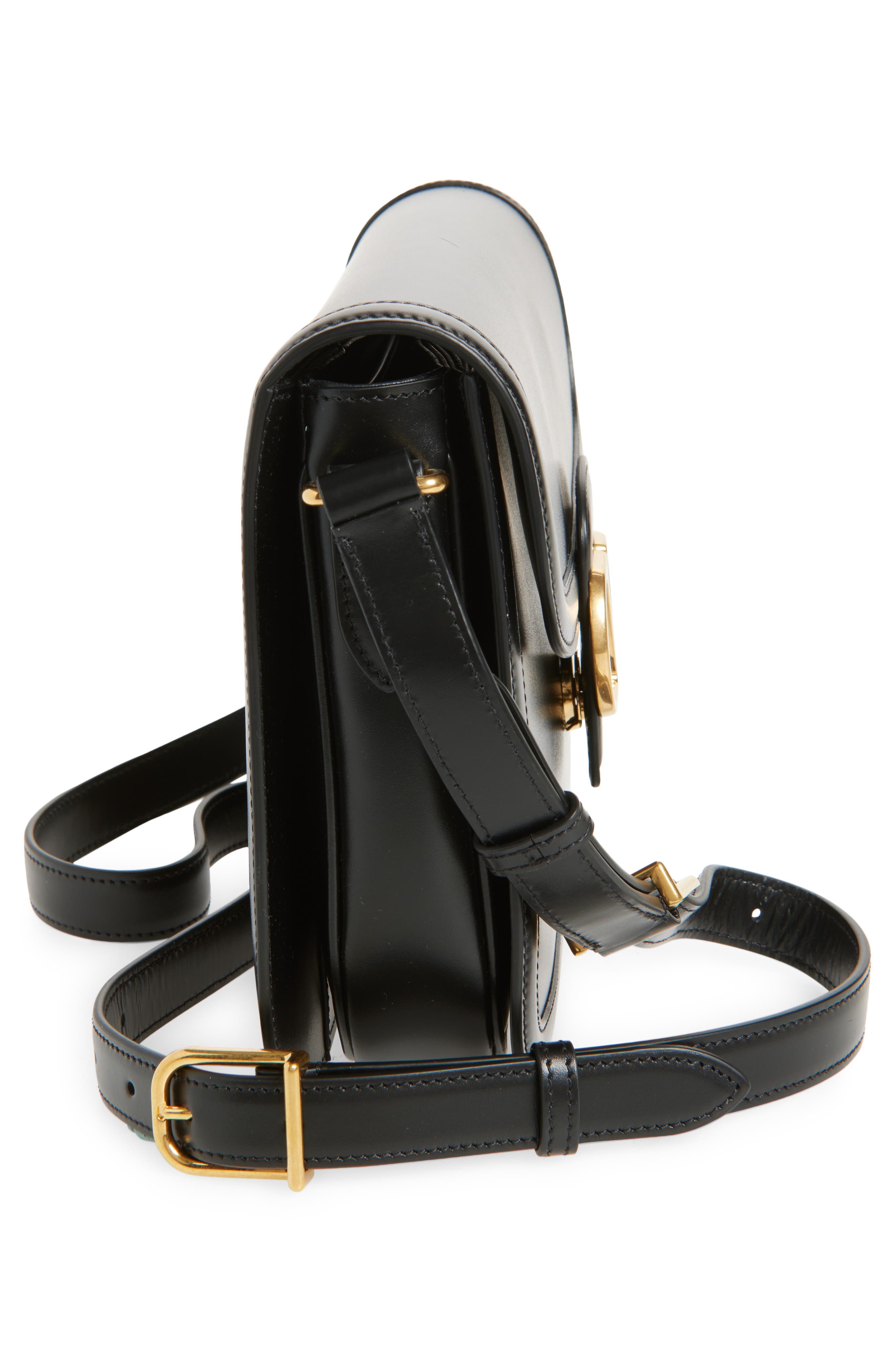 Valentino Garavani 9TO5 Leather Shoulder Bag in Black at Nordstrom - 6