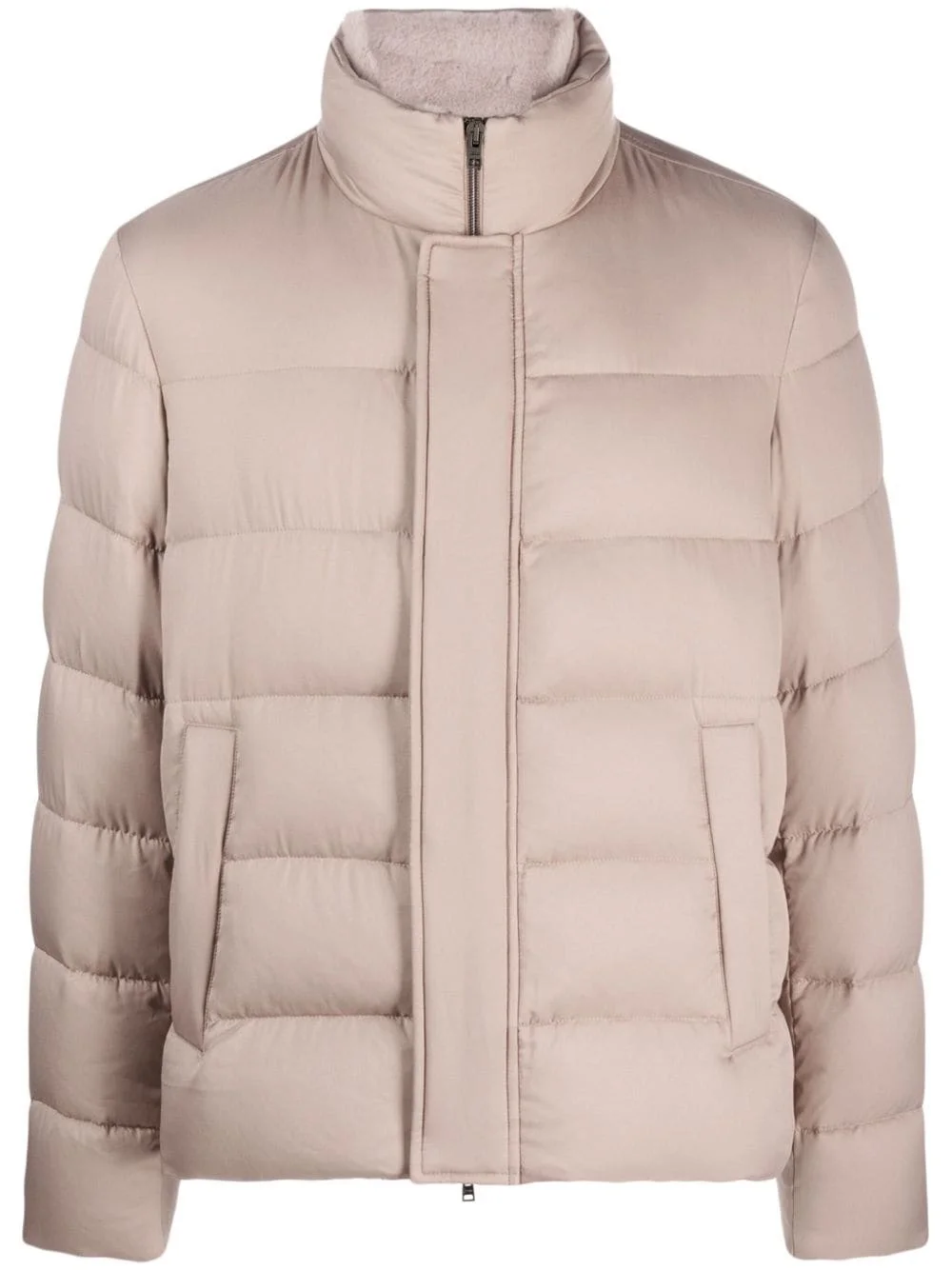 padded goose-down jacket - 1