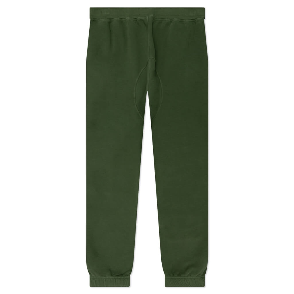 CARGO FLEECE PANTS - OLIVE GREEN - 2