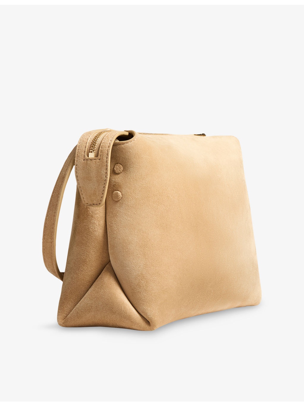Lina Medium Suede Cross-Body Bag - 4