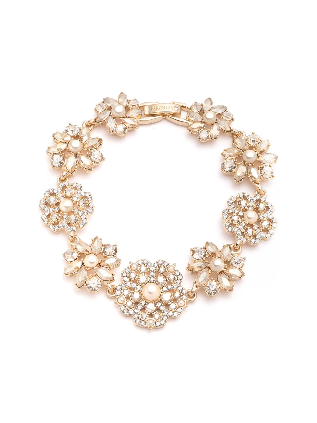 GOLD FRESH FLORAL BRACELET - 1