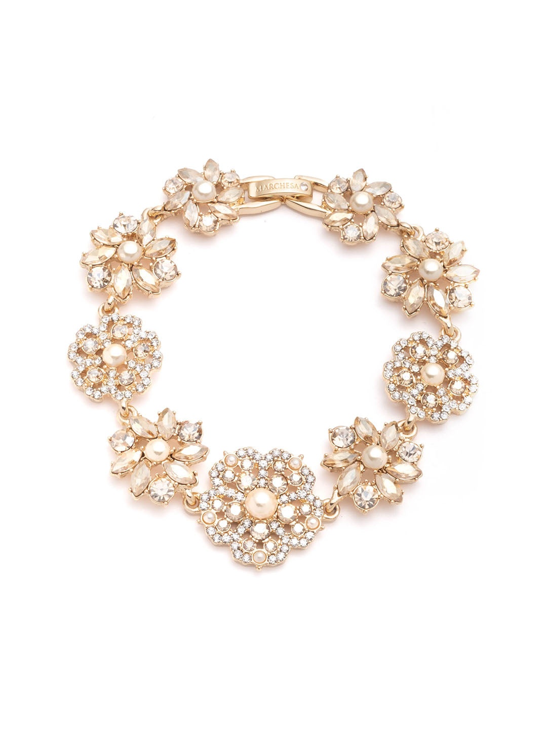 GOLD FRESH FLORAL BRACELET - 1