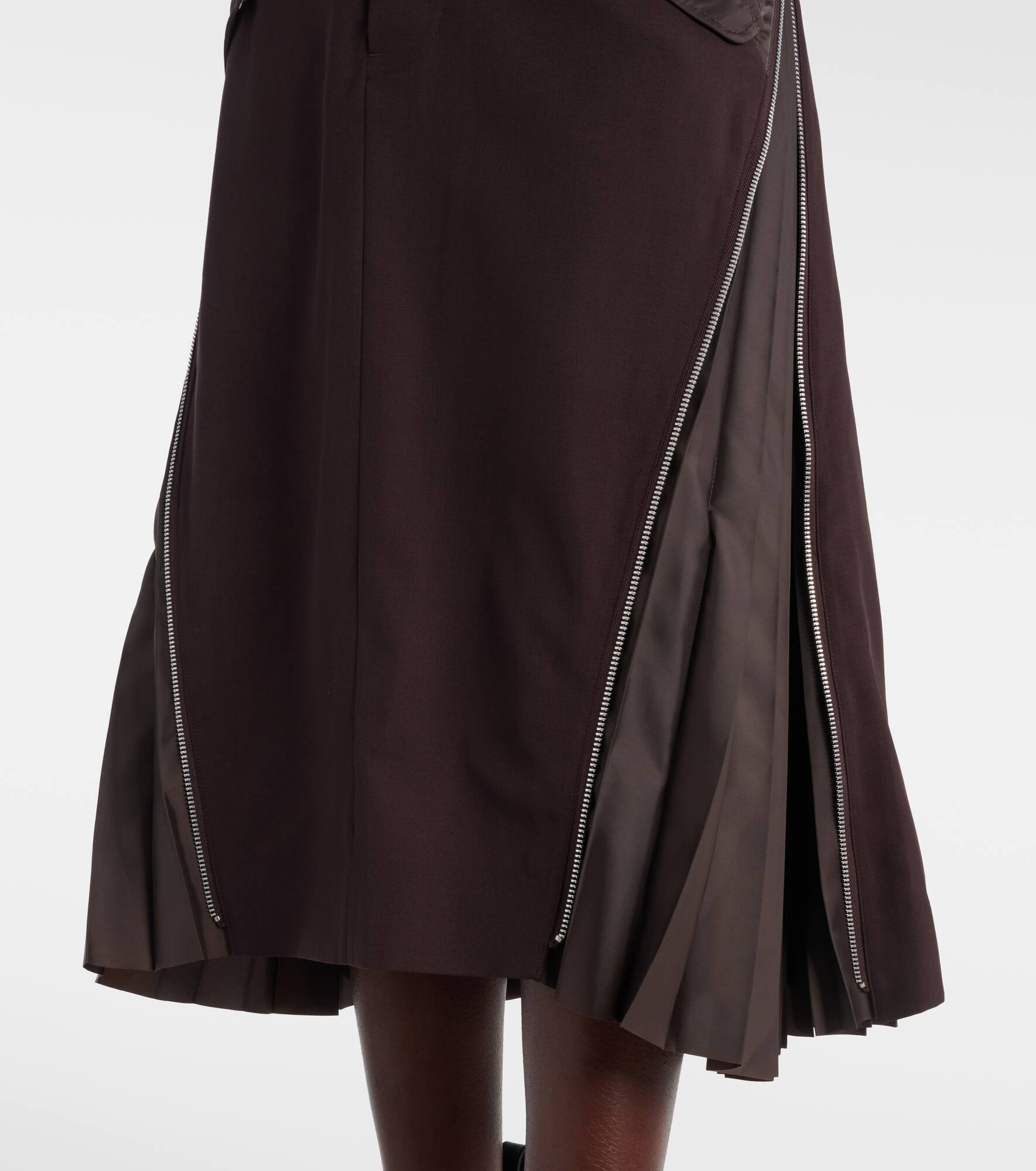 Pleated midi skirt - 5