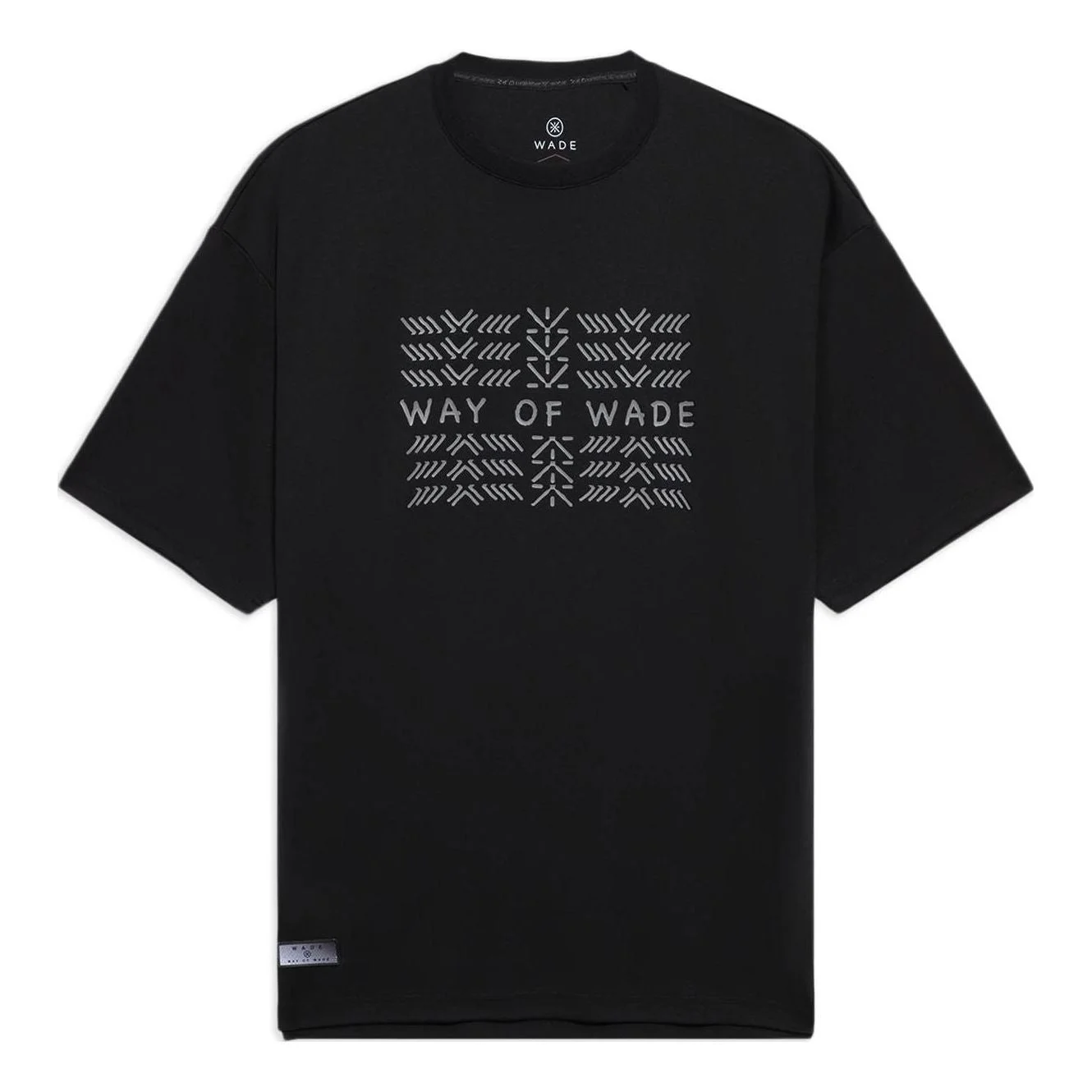 Li-Ning Way Of Wade Graphic Loose Fit T-shirt 'Black Grey' AHSS431-1 - 1