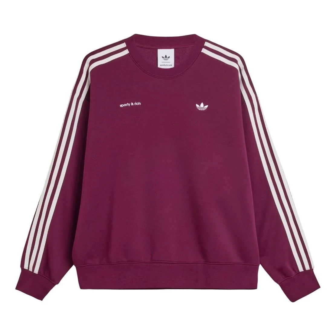 adidas x Sporty & Rich Sweatshirt 'Maroon' JN5321 - 1