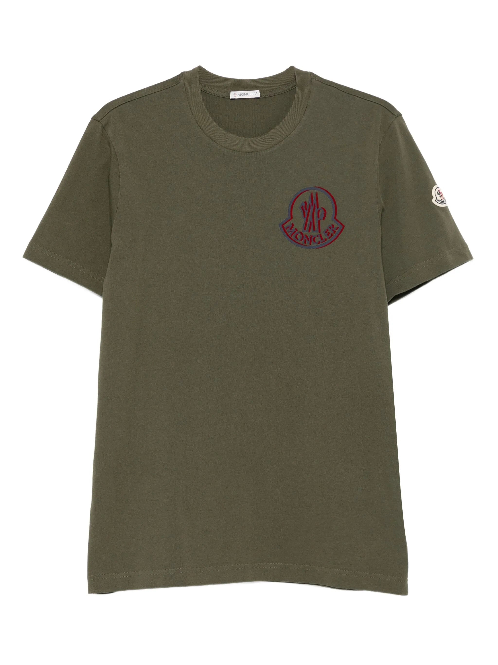 Moncler Logo-embroidered T-shirt - 1