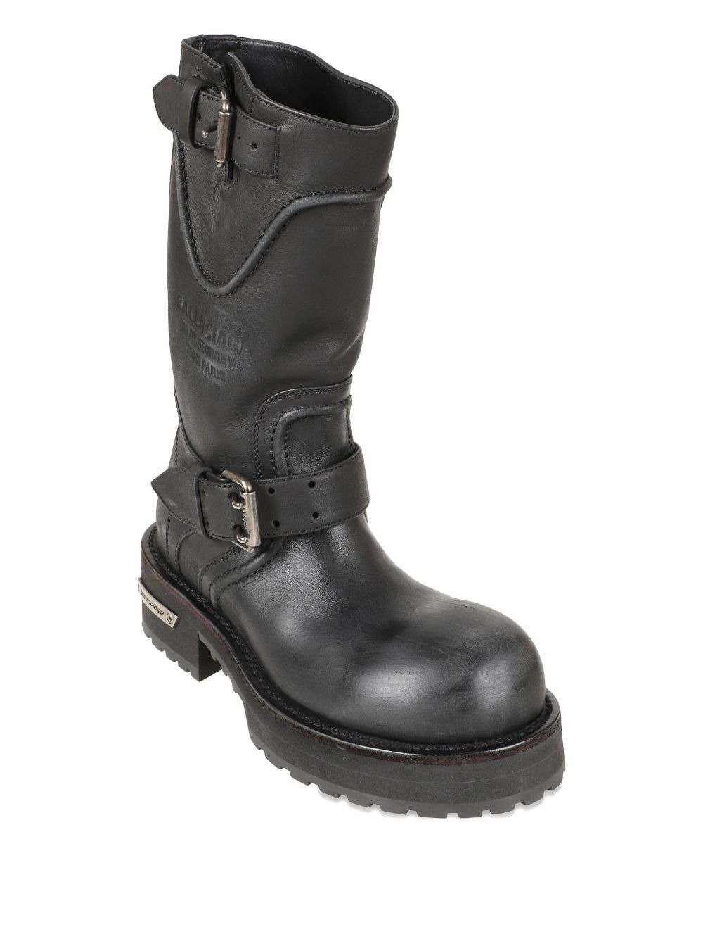 buckle-strap biker boots - 2