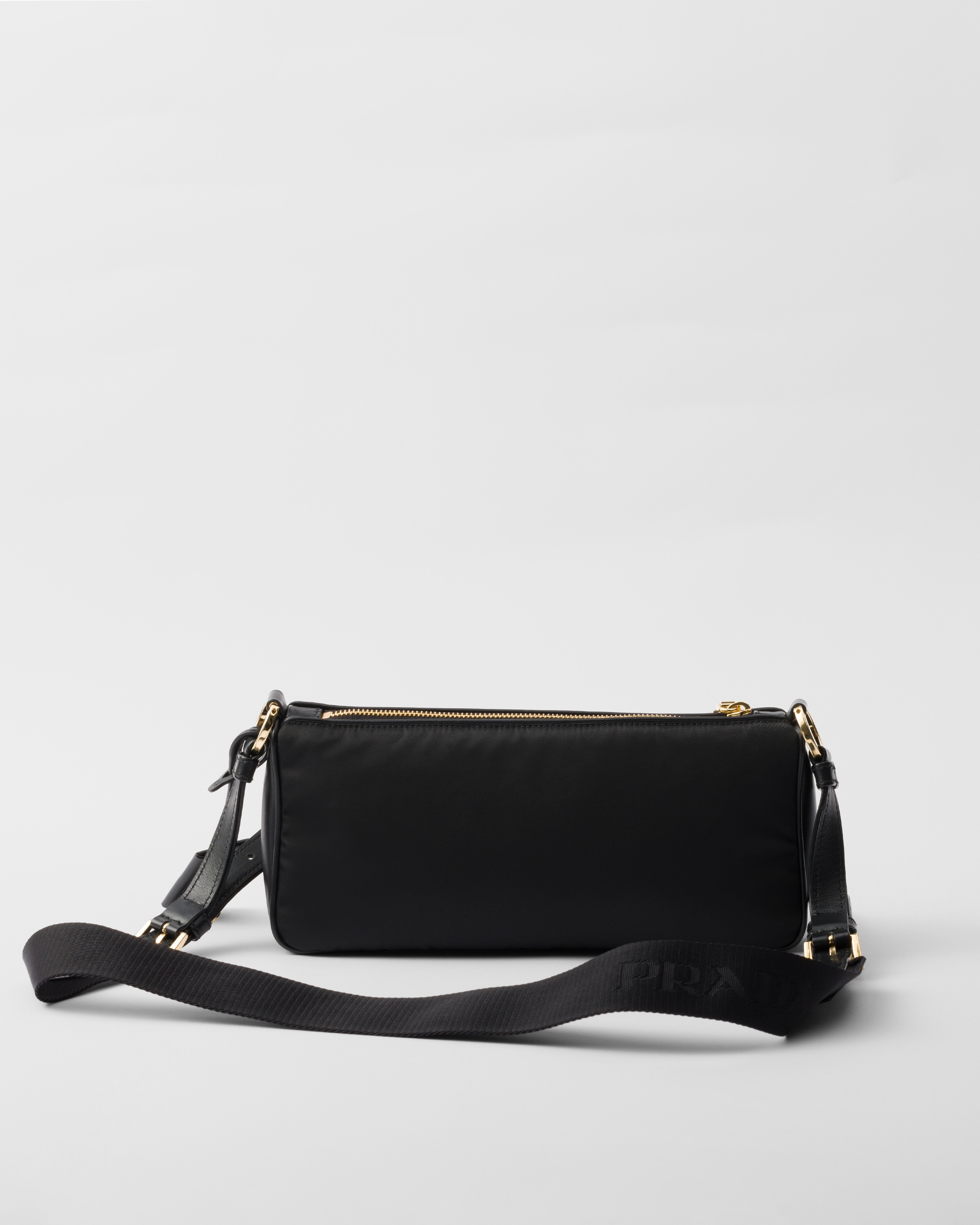 Small Re-Nylon and leather shoulder bag - 3