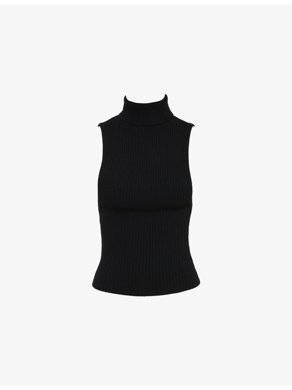 Dina Backless Ribbed-Knit Vest - 1