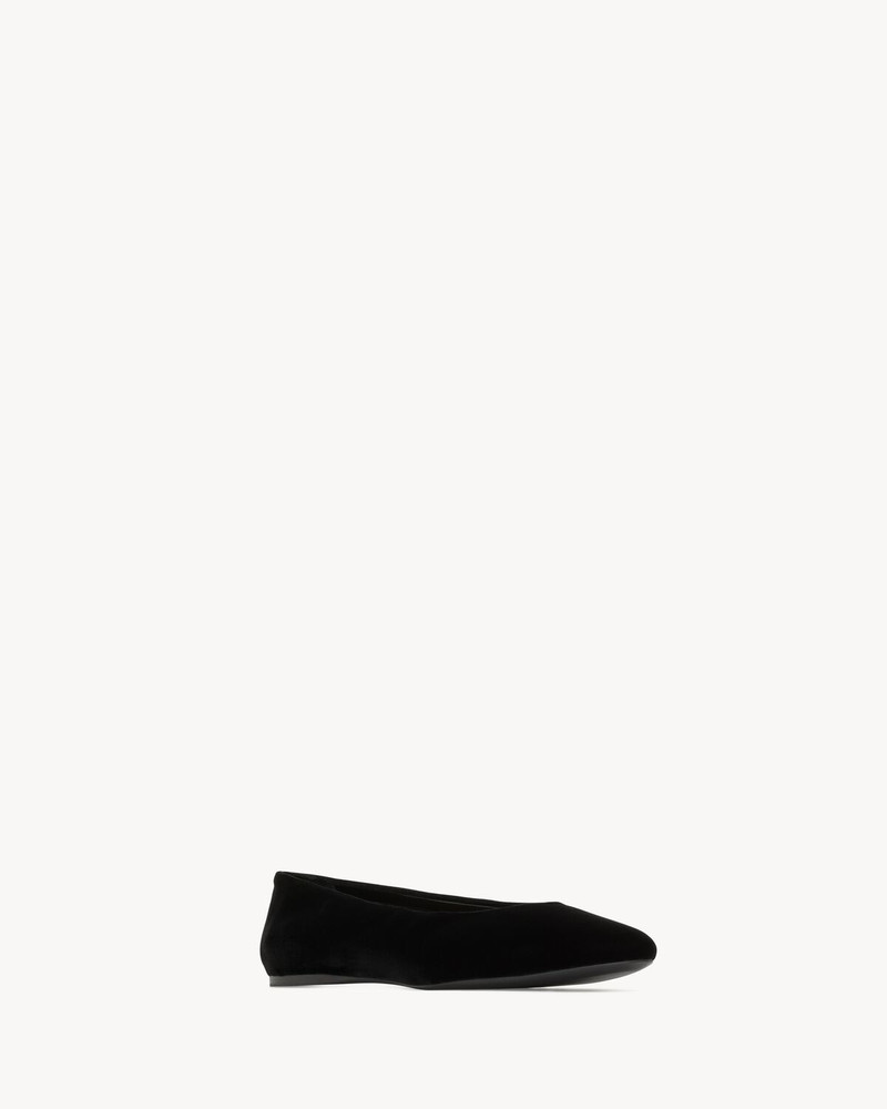 SAINT LAURENT GIO BALLET FLATS IN VELVET outlook