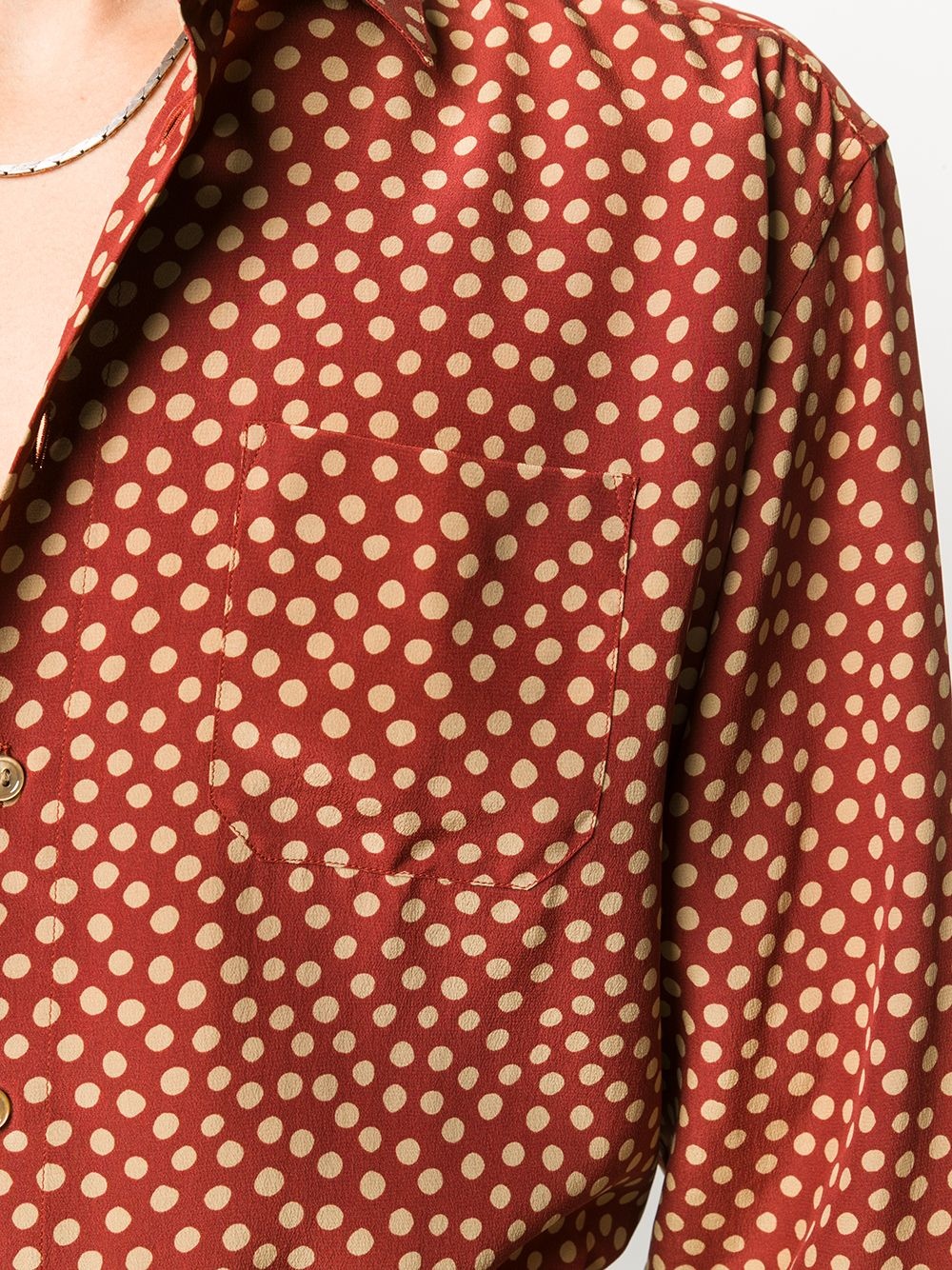 polka-dot print shirt - 5