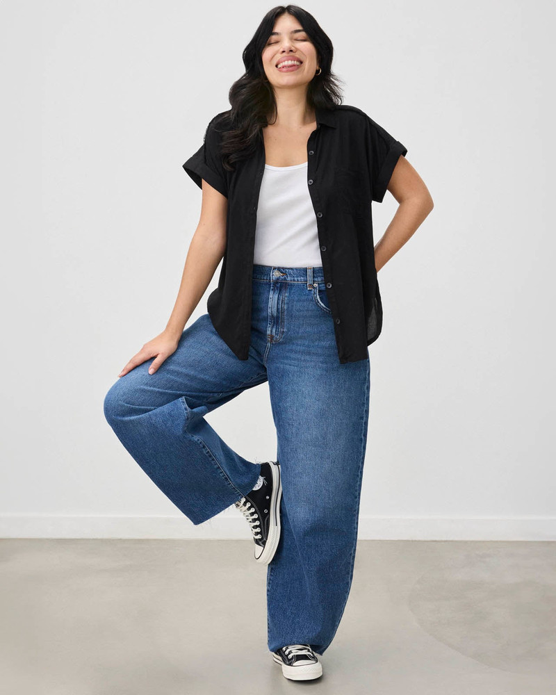 Splendid Short Sleeve Paige Shirt outlook