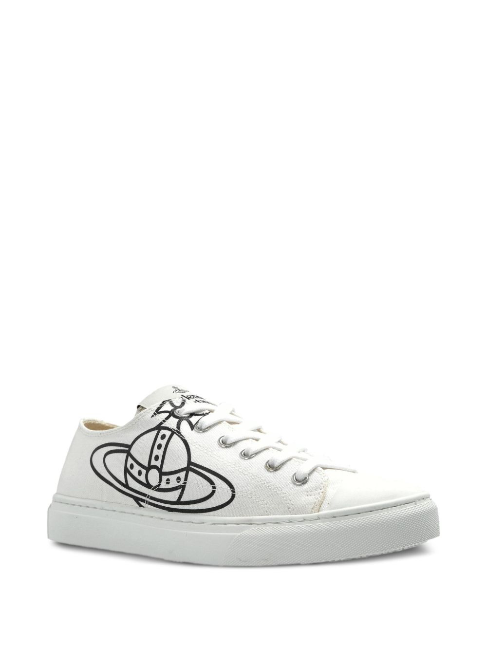 orb-print lace-up pumps - 2