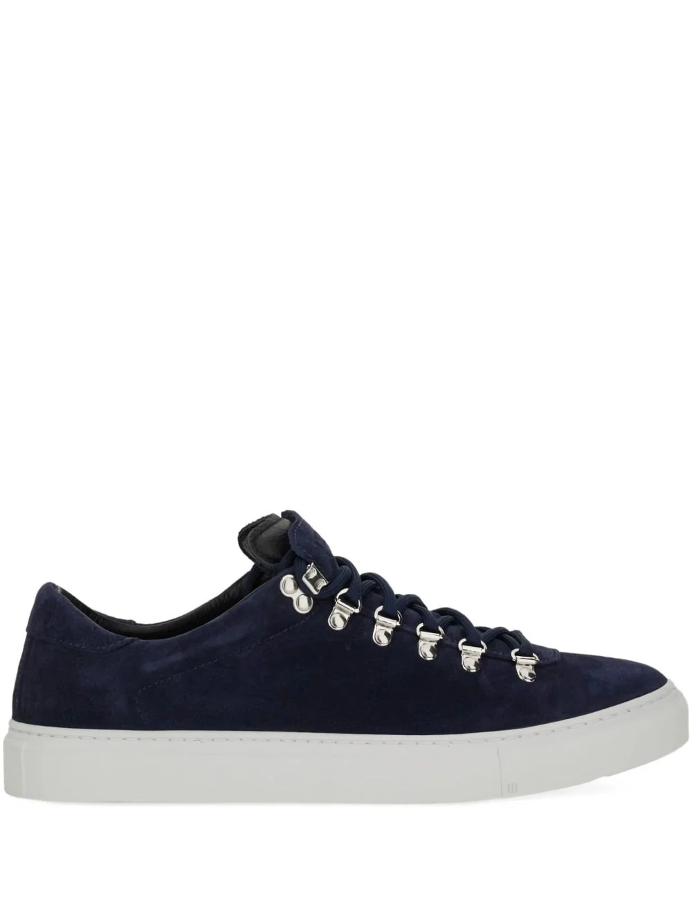 suede lace-up sneakers - 1