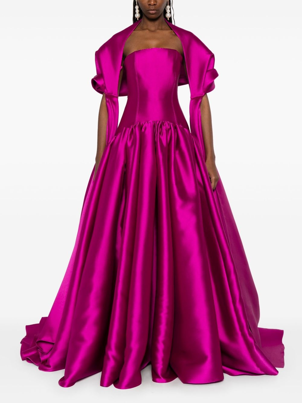 satin gown - 2