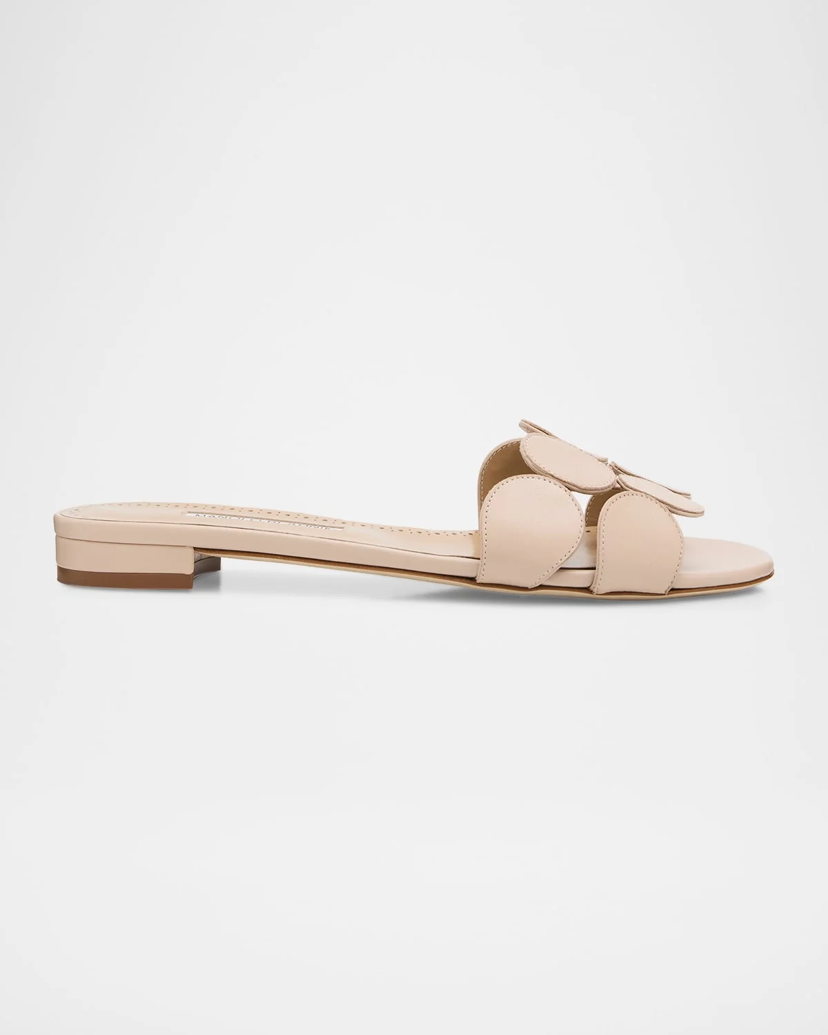 Haribal Leather Flat Slide Sandals - 1