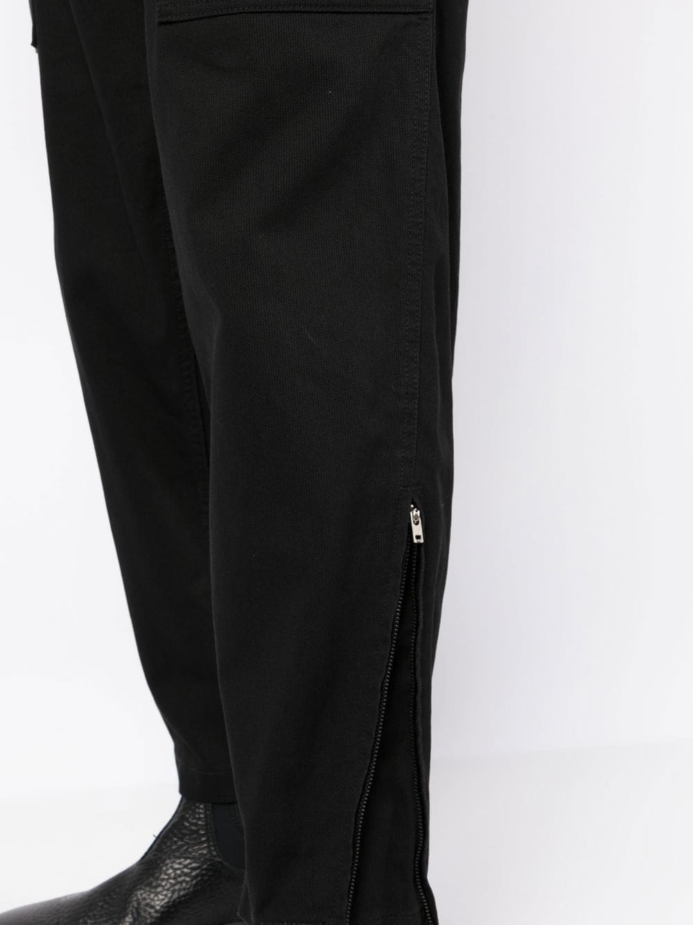 panelled cotton trousers - 5