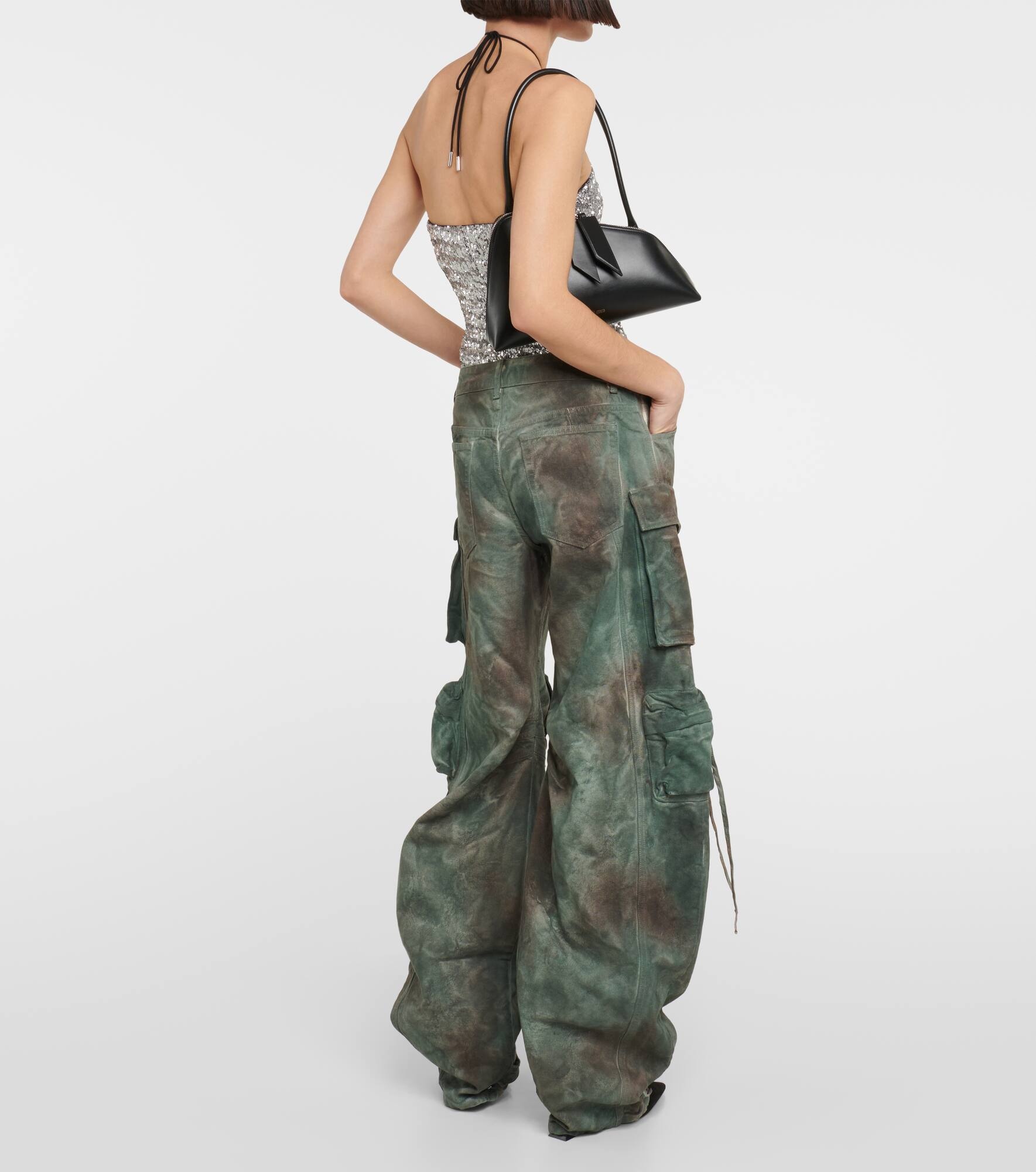 Fern oversized denim cargo pants - 3
