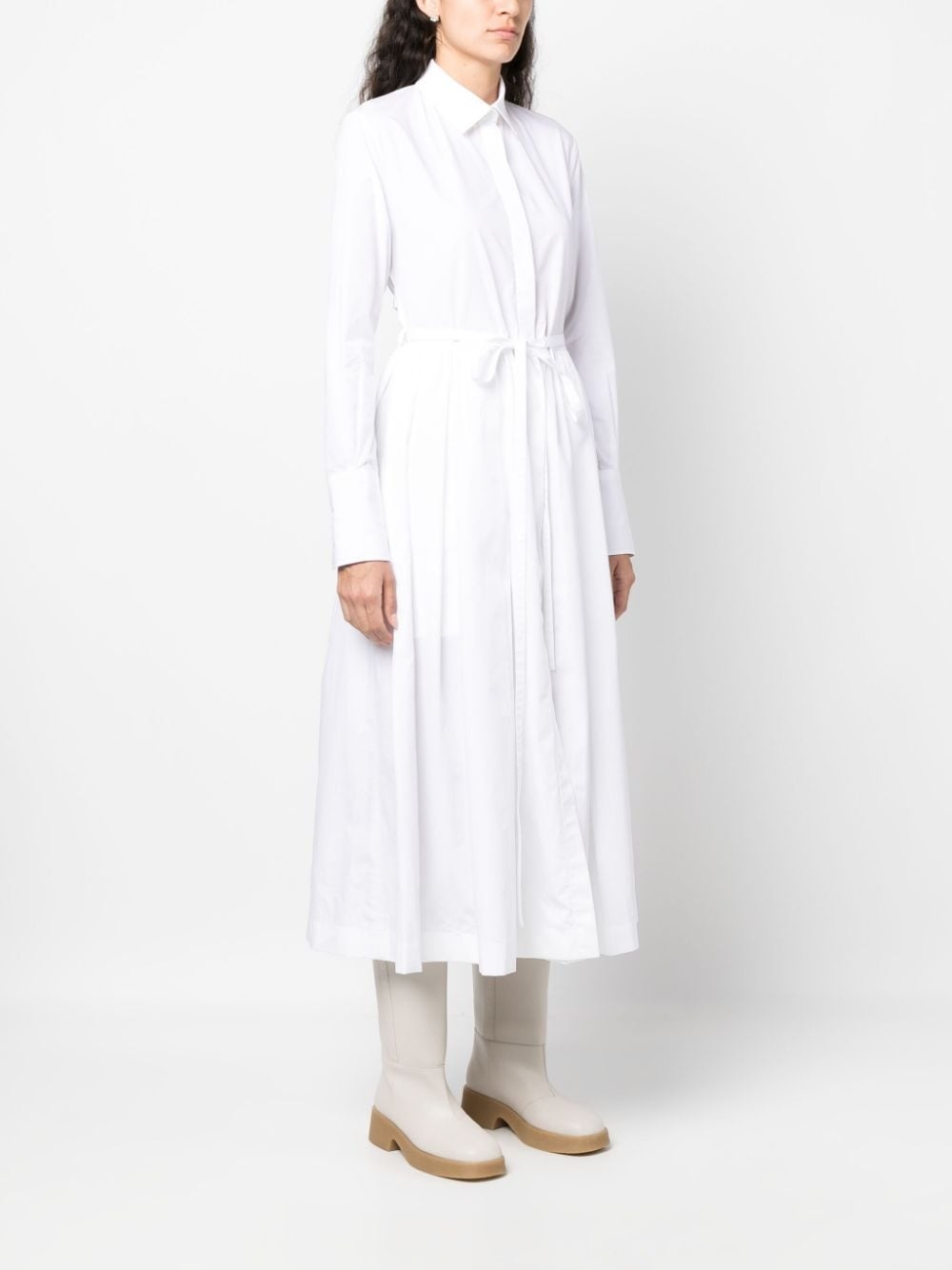 cotton shirt dress - 3