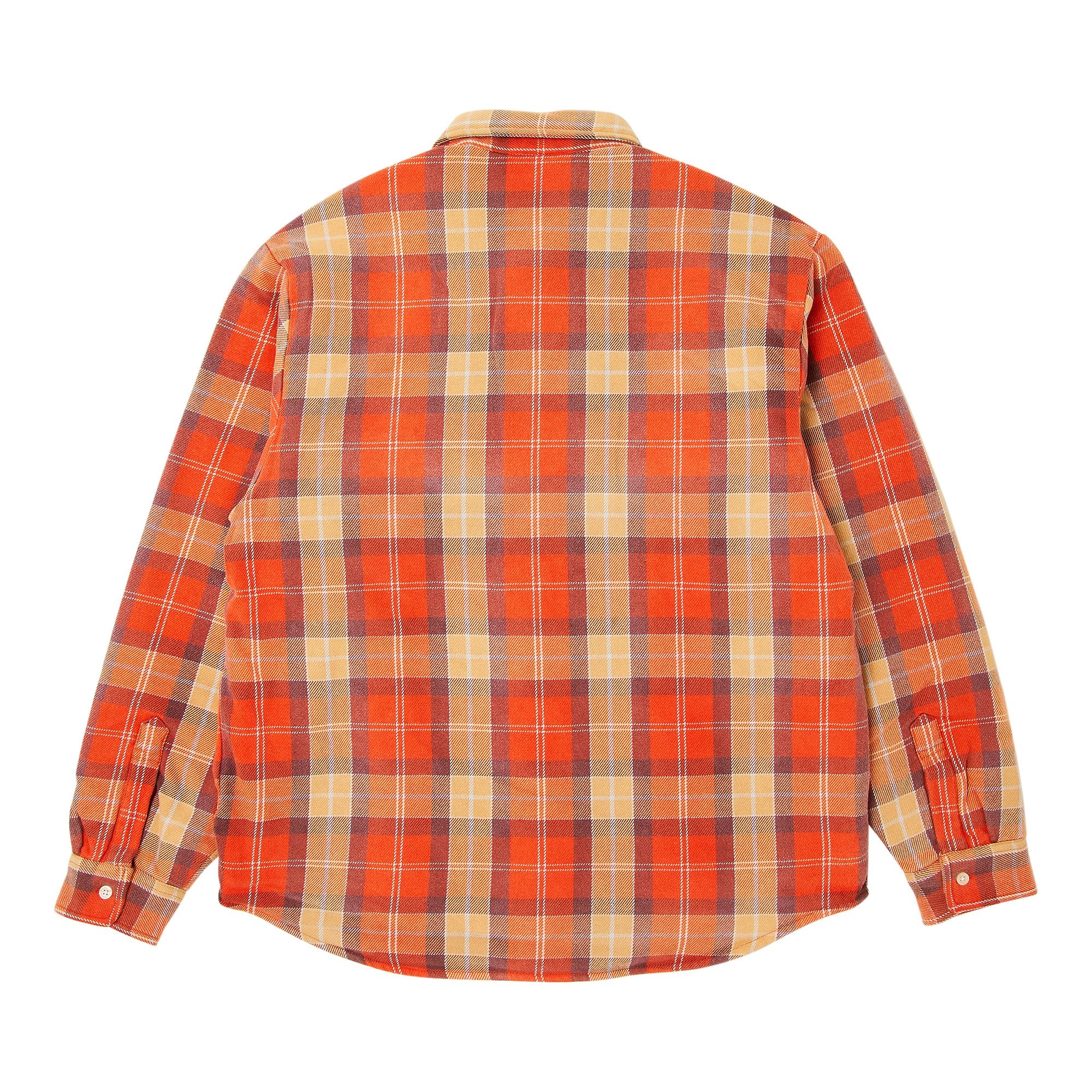 Supreme Quilted Flannel Snap Shirt 'Orange' - 2