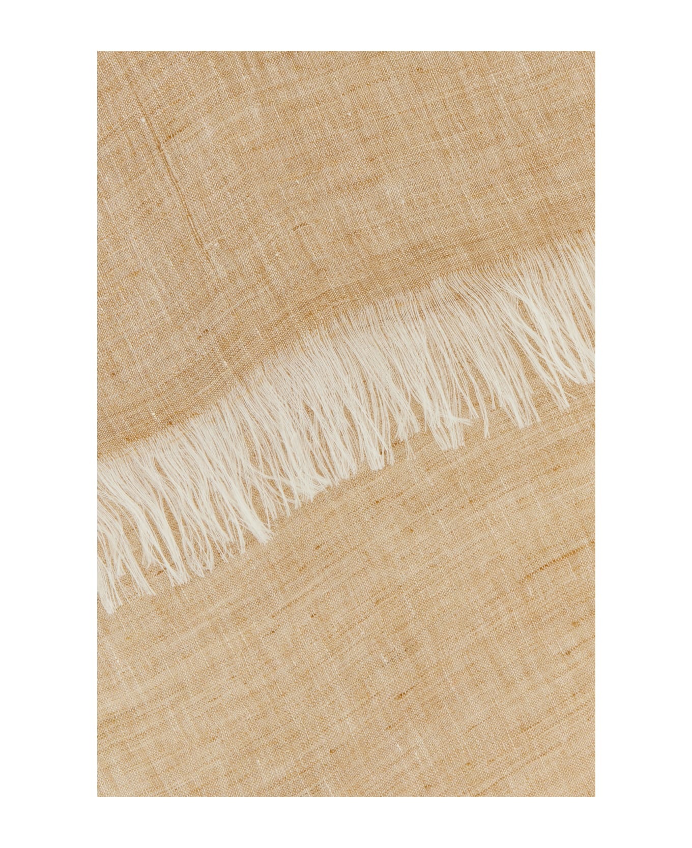 Sand Linen Alfredo Scarf - 2