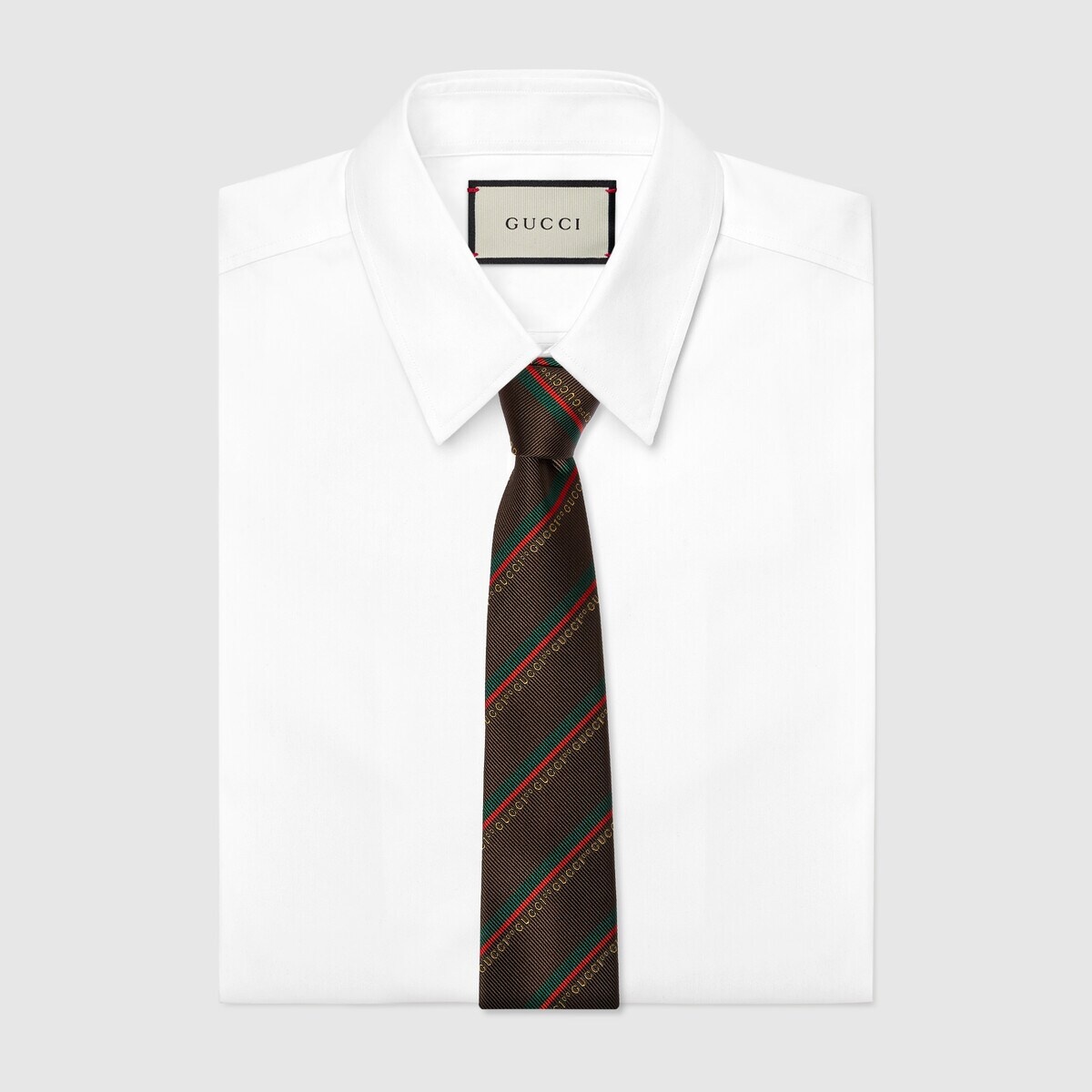 Gucci 100 regimental silk jacquard tie - 2