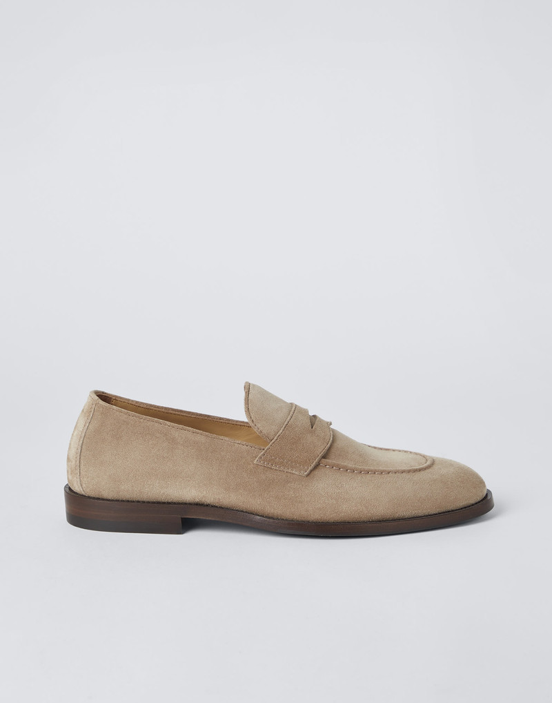 Suede penny loafers 5