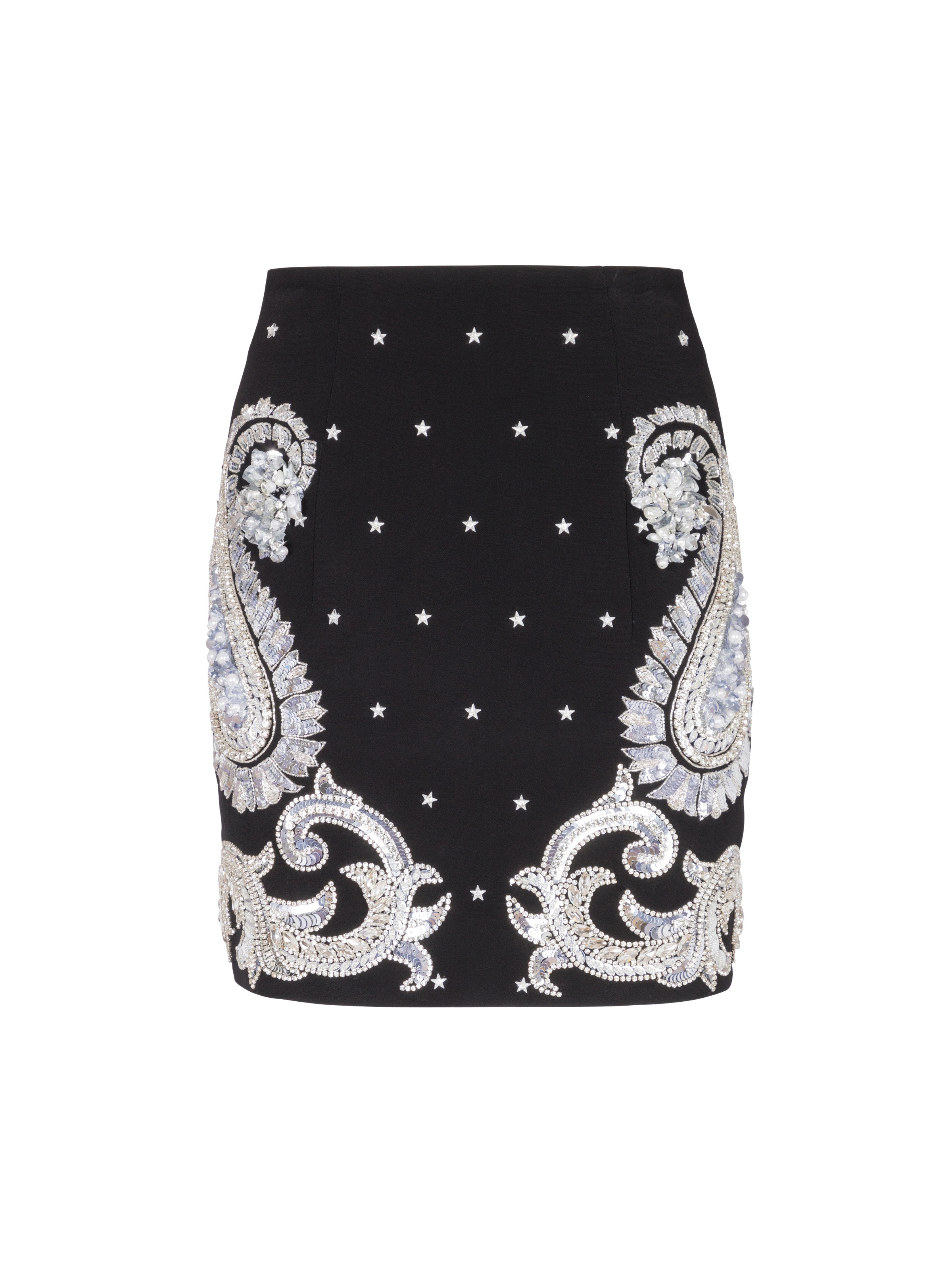 Paisley and stars embroidered skirt - 1