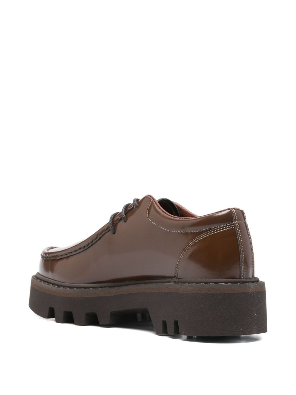 leather derby shoes - 3