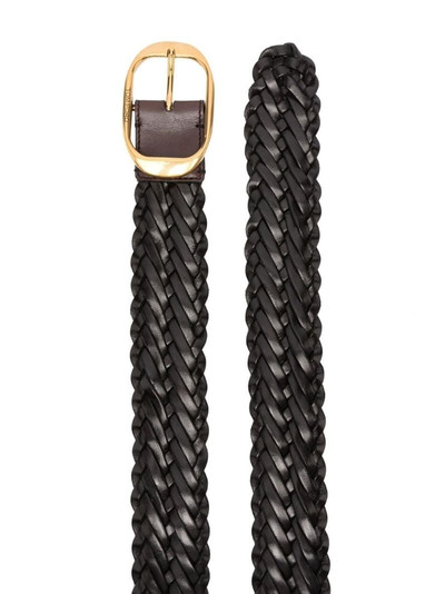 TOM FORD interwoven leather buckle belt outlook