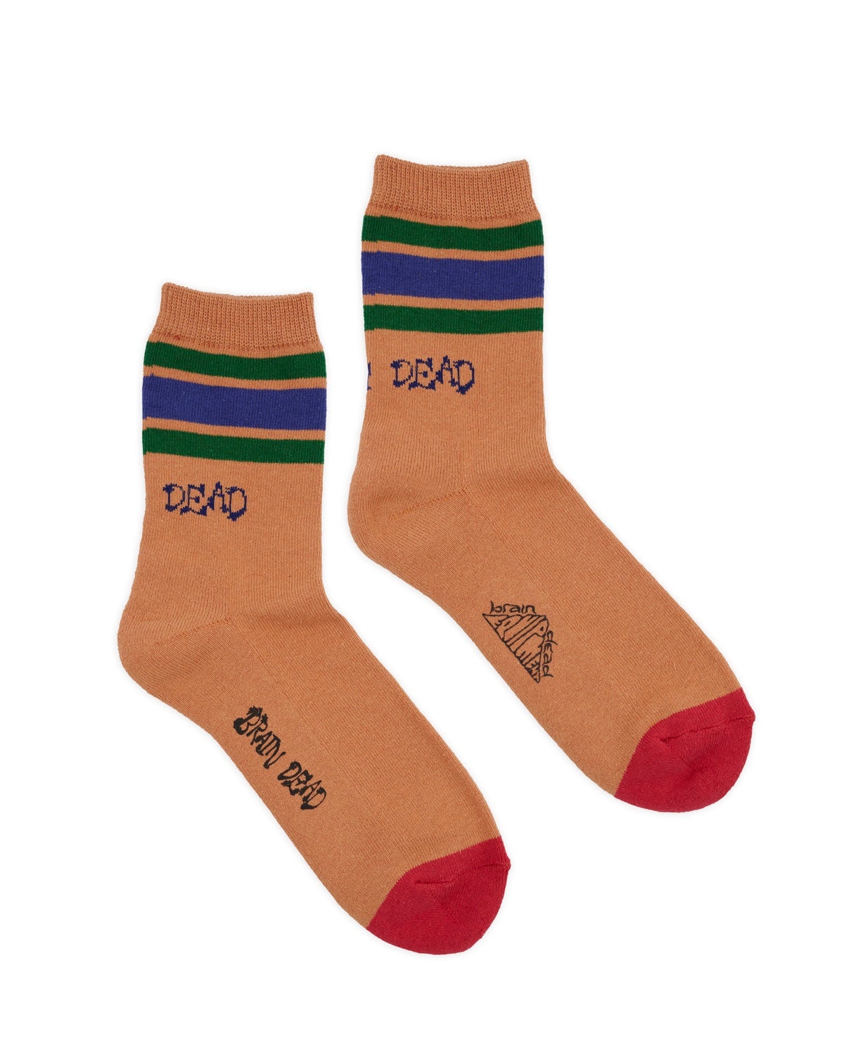 Logo Striped Quarter Sock - Orange - 2